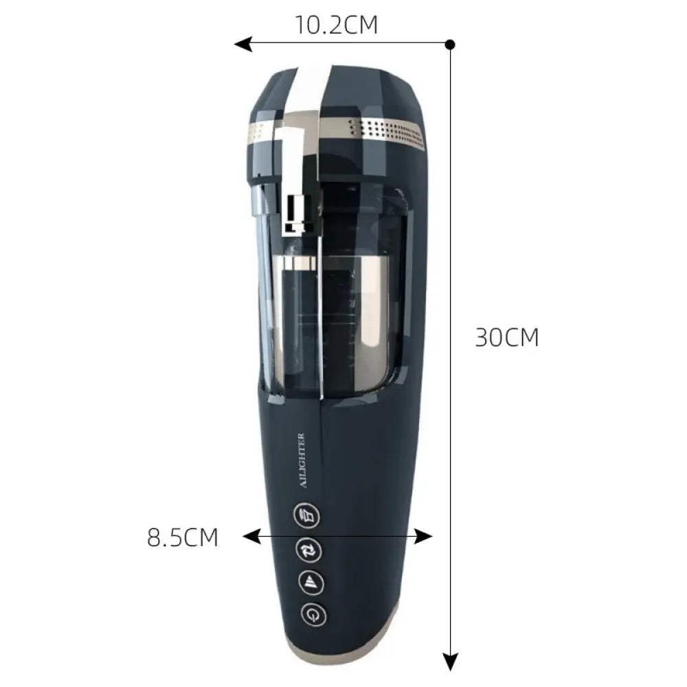 Telescopic Rotating Sucking Masturbator Real Vagina Sex